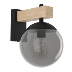 BUFALATA lampa ścienna kinkiet zewnętrzny E27 czarny/brązowy 900671 EGLO