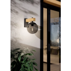 BUFALATA lampa ścienna kinkiet zewnętrzny E27 czarny/brązowy 900671 EGLO