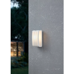 CAMARDA lampa ścienna kinkiet zewnętrzny E27 biały IP54 900809 EGLO