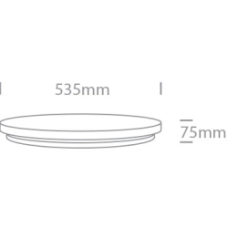 kinkiecik.pl Nilus 62026D/W/W biały plafon slim LED 50W 3000K 230V; nieściemnialny zasilacz LED w komplecie ONE LIGHT