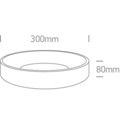 WHITE PLAFON LED 20W CCTV IP20 230V 62130N/W/V ONE LIGHT