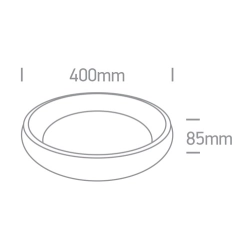 WHITE PLAFON LED 30W CCTV IP20 230V 62134N/W/V ONE LIGHT