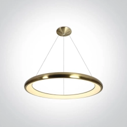 kinkiecik.pl Kedros 62144NB/BBS/W lampa wisząca LED 3000K 50W matowy mosiądz; zasilacz 1200mA w zestawie ONE LIGHT