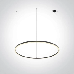 kinkiecik.pl Nufel 62156C/B/W czarna lampa wisząca LED 65W 230V 3000K; w zestawie zasilacz 1600mA ONE LIGHT