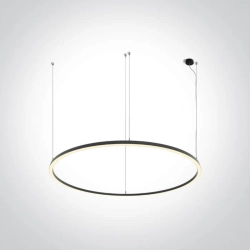 kinkiecik.pl Nufel 62156D/B/W czarna lampa wisząca LED 100W 230V 3000K; w zestawie zasilacze LED 2x1200mA ONE LIGHT