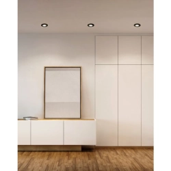 PINEDA oprawa wpuszczana LED 4,9W 3000K czarna IP44 Zestaw 3 sztuk 900744 EGLO