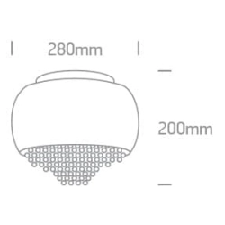 kinkiecik.pl Zoe 4 62170A dekoracyjna miedziana oprawa sufitowa G9 4x9W 100-240V ONE LIGHT