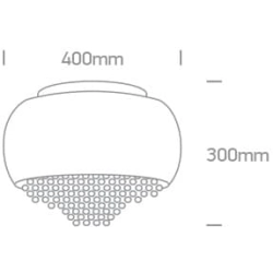 kinkiecik.pl Zoe 9 62170B dekoracyjna miedziana oprawa sufitowa G9 9x9W 100-240V ONE LIGHT