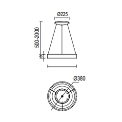 Lampa sufitowa Mantra Niseko II 8628MA - zdjęcie dodatkowe 1