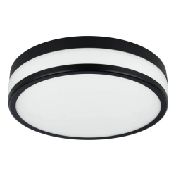 PALERMO Plafon łazienkowy LED 30 cm 3000K IP44 czarny lampa ścienna / sufitowa 900846 EGLO