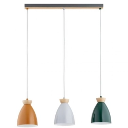 Lampa wisząca GALIA 3xE27 wielokolorowy 62613 ALFA
