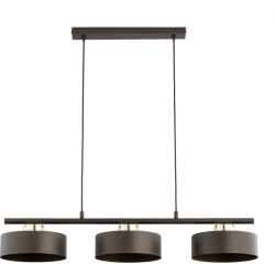 Lampa wisząca Selia 3xE27 brązowa złota 62620 ALFA