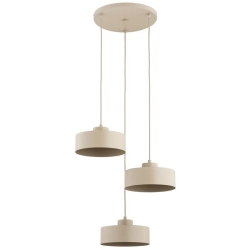 Lampa wisząca Selia 3xE27 beżowa 62627 ALFA