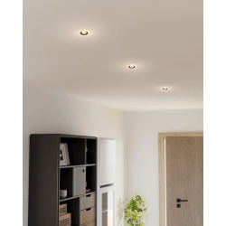CALONGE Oprawa wpuszczana LED 4,8W 3000K okrągła czarna 900914 EGLO