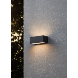 SPONGANO lampa ścienna kinkiet zewnętrzny LED czarny IP65 900885 EGLO