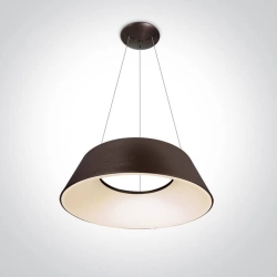 kinkiecik.pl Amedi 63058/BBR/W lampa wisząca w kolorze brąz mat LED 60W 230V 3000K; zasilacz 1500mA w zestawie ONE LIGHT