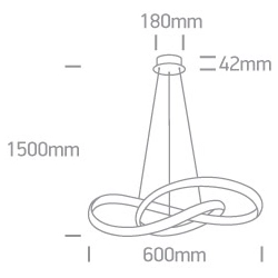 Lampa wisząca The Swirl Range 63066A/W ONE LIGHT