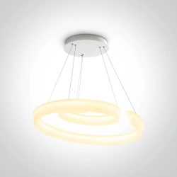 kinkiecik.pl Asvesti 63112/W biała oprawa wisząca LED 3000K 60W; zasilacz 1300mA w zestawie ONE LIGHT