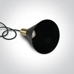 kinkiecik.pl Tala 63122/BBS ozdobny zwis w kolorze czarnym+mosiądz mat E27 10W ONE LIGHT