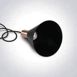 kinkiecik.pl Tala 63122/CU ozdobny zwis w kolorze czarnym+miedź E27 10W ONE LIGHT