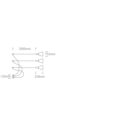 kinkiecik.pl Tala 63122B/BBS lampa wisząca w kolorze czarnym+mosiądz mat 3xE27 10W ONE LIGHT