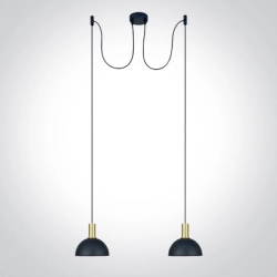 Lampa wisząca Round Pendants 63140B/BBS 2xE27 ONE LIGHT