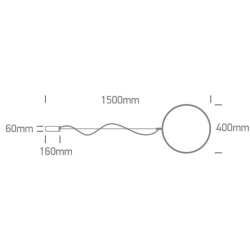 BLACK RING 40cm 20W WW IP20 230V DIMMABLE 63152A/B/W ONE LIGHT