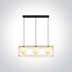 kinkiecik.pl Alla Z 63174C/BS dekoracyjna lampa wisząca E14 3x8W 100-240V ONE LIGHT