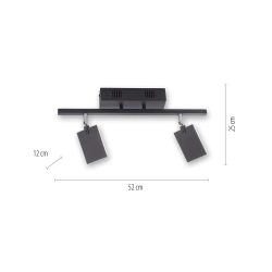 Lampa sufitowa Pure Mira Czarny 6354-18 Paul Neuhaus - zdjęcie dodatkowe 1