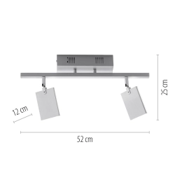 Lampa sufitowa Pure Mira Aluminium 6354-95 Paul Neuhaus - zdjęcie dodatkowe 1