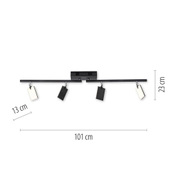 Lampa sufitowa Pure Mira Czarny 6356-18 Paul Neuhaus - zdjęcie dodatkowe 1