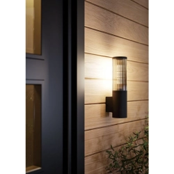 SALLE lampa ścienna, kinkiet zewnętrzny 1xE27 czarny IP54 901033 EGLO