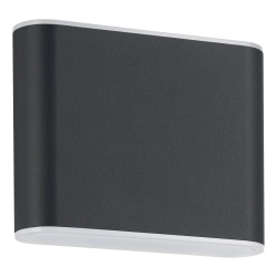 GRUTTI lampa ścienna kinkiet zewnętrzny LED antracyt IP65 11,5x9 cm 901025 EGLO