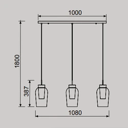 Lampa wisząca Mantra Nora 8285MA - zdjęcie dodatkowe 1