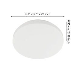 APPRODO Plafon LED 31 cm IP54 z czujnikiem ruchu lampa ścienna / sufitowa 901527 EGLO
