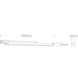 BLACK 16W CCTV LINEAR TRACK LIGHT 100-240V 65018T/B/V ONE LIGHT