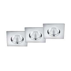 kinkiecik.pl Zestaw 3 oprawy wpuszczane ZAGROS – 650610307 incl. 3x SMD, 5,5W · 3x 345lm, 3000K TRIO