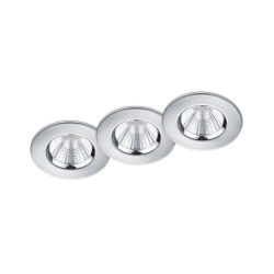 kinkiecik.pl Zestaw 3 oprawy wpuszczane ZAGROS – 650710306 incl. 3x SMD, 5,5W · 3x 345lm, 3000K TRIO