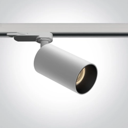 WHITE 10W GU10 TRACK SPOT 100-240V DARK LIGHT 65105DT/W ONE LIGHT