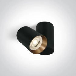 65105E/B BLACK GU10 10w DARK LIGHT One Light