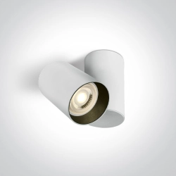 65105E/W WHITE GU10 10w DARK LIGHT One Light