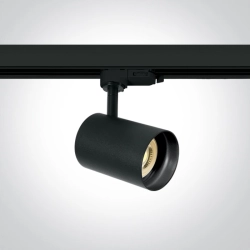 BLACK BLACK REFLECTOR GU10 10W TRACK SPOT DARK LIGHT 65105NT/B/B ONE LIGHT