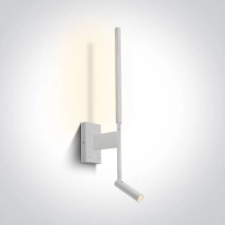 kinkiecik.pl Ines 65144/W/W biały kinkiet LED 3W+6W 230V 3000K; zasilacze 500mA+700mA w zestawie ONE LIGHT