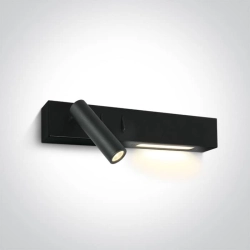 kinkiecik.pl Agnes 65146/B/W czarny kinkiet LED 3W+6W 230V 3000K; zasilacze 700mA w zestawie ONE LIGHT
