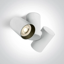 65205E/W WHITE GU10 2x10w DARK LIGHT One Light