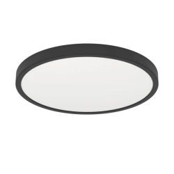 FUEVA 6 Plafon LED 17W 2700/4000/6500K czarny okrągły / oprawa natynkowa 901301 EGLO