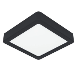 FUEVA 6 Plafon LED 7W 2700/4000/6500K czarny kwadratowy / oprawa natynkowa 901302 EGLO