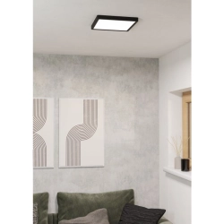 FUEVA 6 Plafon LED 13W 2700/4000/6500K czarny kwadratowy / oprawa natynkowa 901304 EGLO