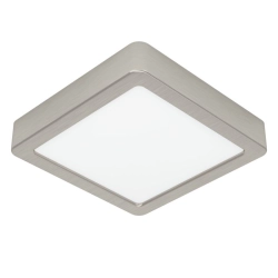 FUEVA 6 Plafon LED 7W 2700/4000/6500K nikiel mat kwadratowy / oprawa natynkowa 901319 EGLO
