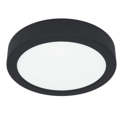 FUEVA 6 Plafon LED 7,5W 2700/4000/6500K IP44 czarny okrągły / oprawa natynkowa 901324 EGLO